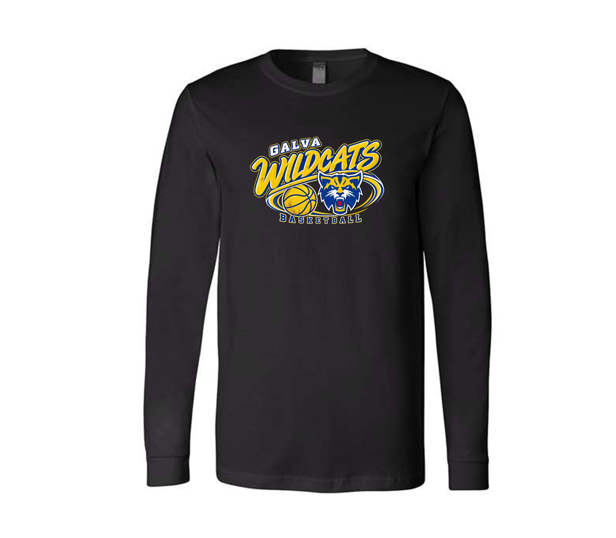 Wildcats Basketball on Black- Pick your shirt style