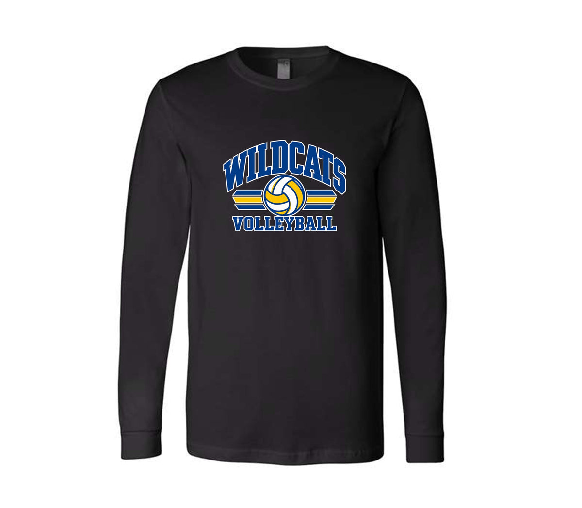 Wildcats Volleyball on Black - Pick your shirt style