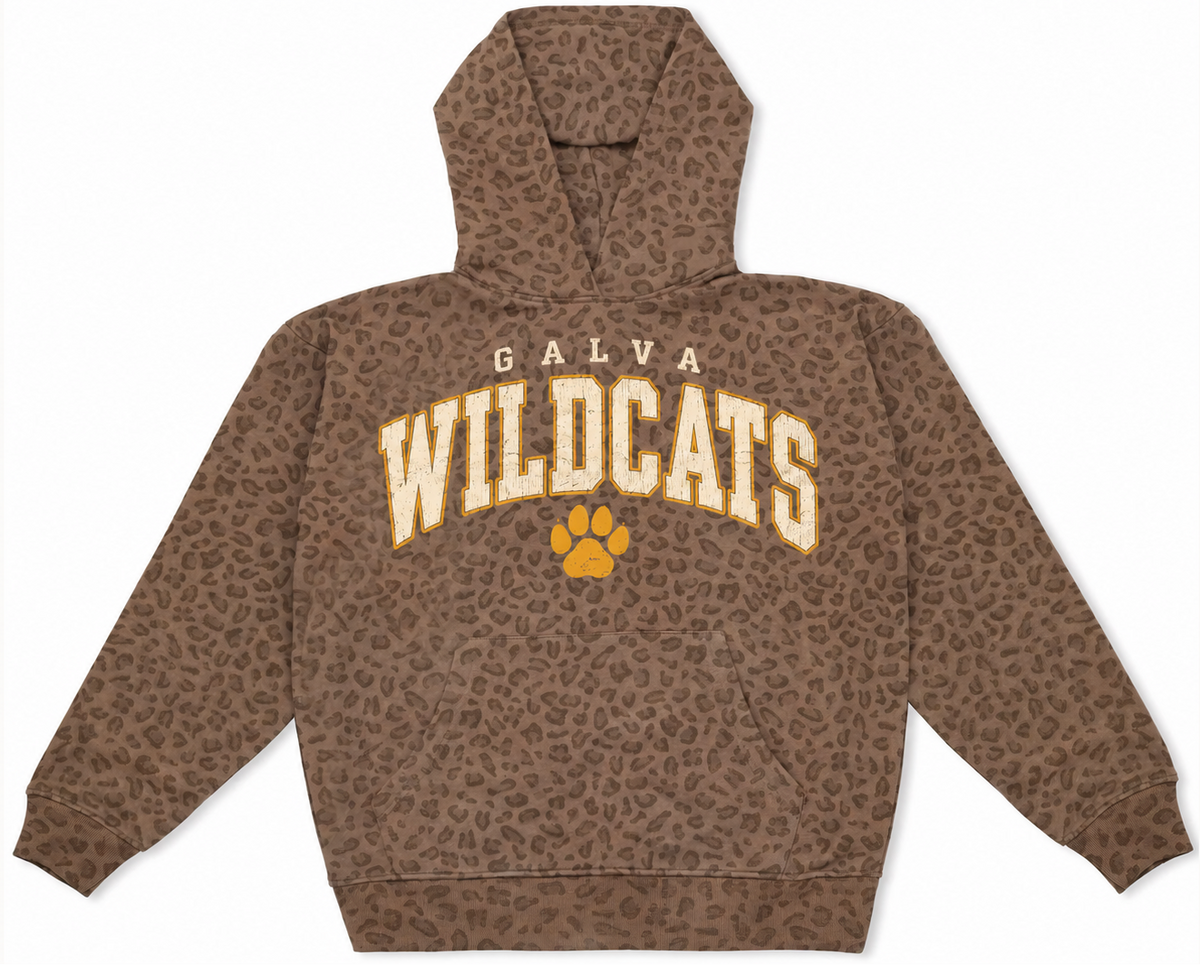 Cotton Collective - Vintage Leopard Hoodie