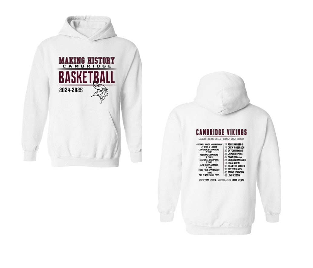 Cambridge Jr. High Basketball - White