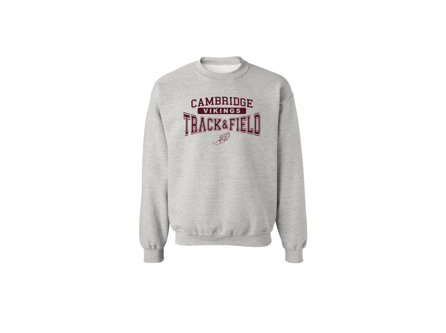 Cambridge Track and Field on Light Heather Grey - Pick your shirt style