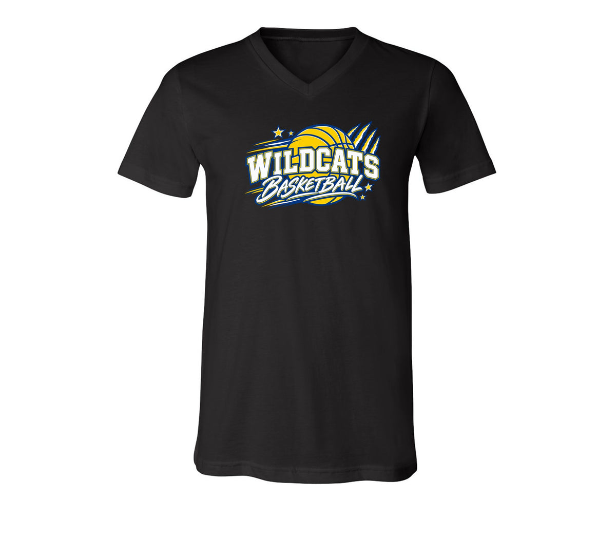 Wildcats Basketball on Black- Pick your shirt style