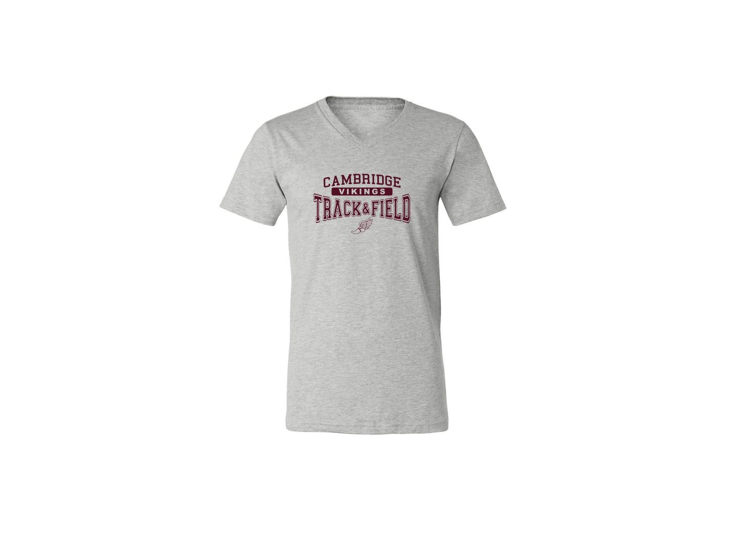 Cambridge Track and Field on Light Heather Grey - Pick your shirt style