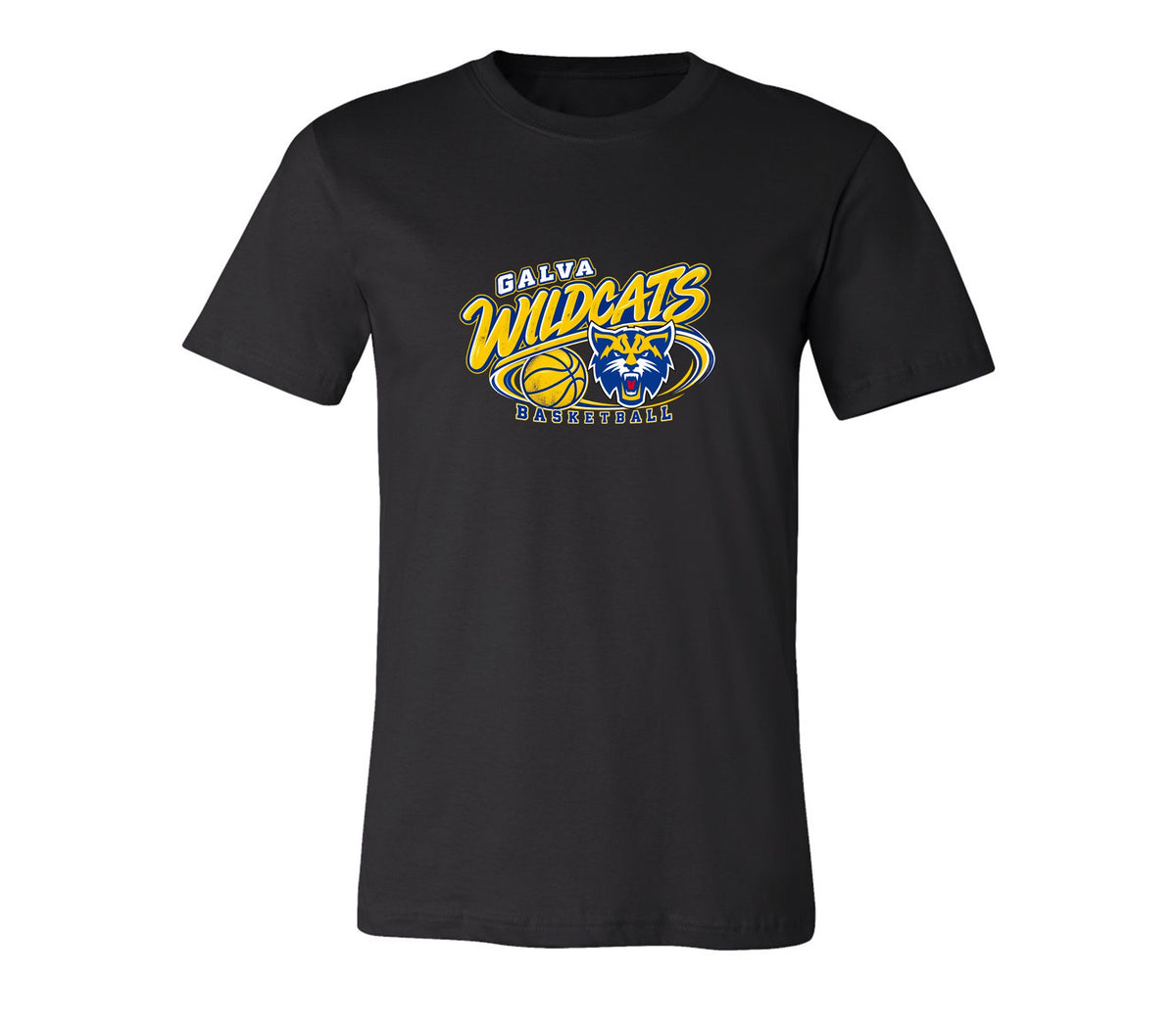 Wildcats Basketball on Black- Pick your shirt style