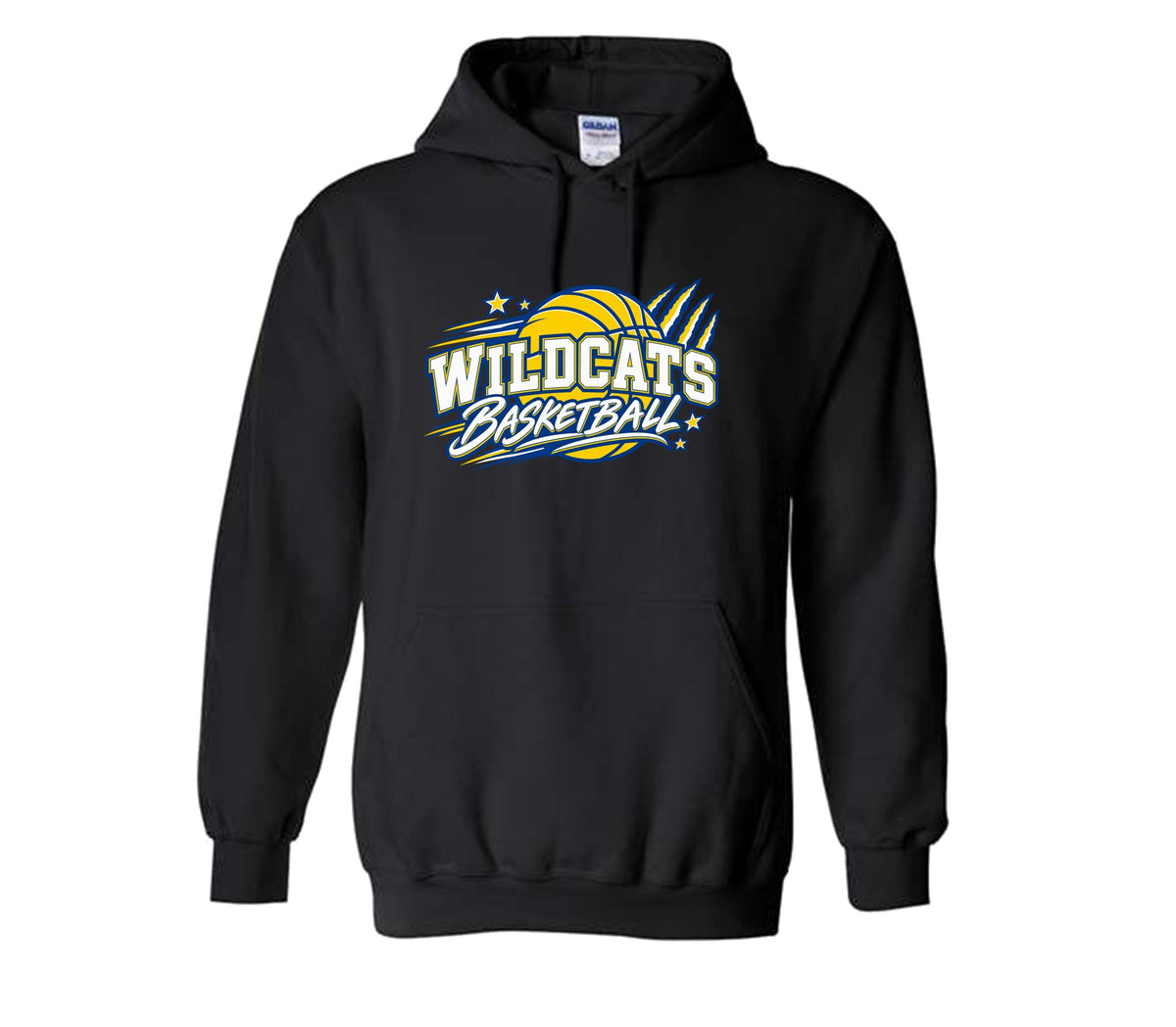 Wildcats Basketball on Black- Pick your shirt style