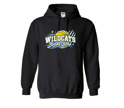 Wildcats Basketball on Black- Pick your shirt style