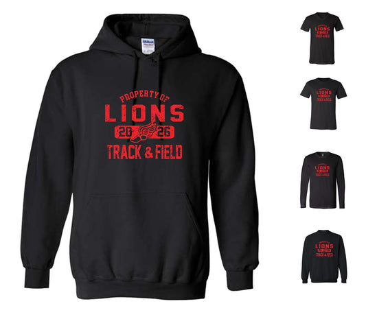 Rivermont Track and Field on Black - Pick your shirt style