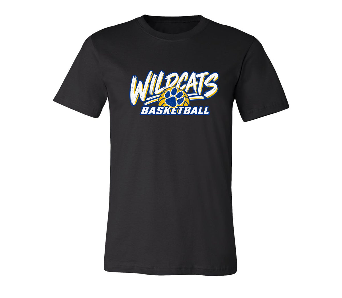 Wildcats Basketball on Black - Pick your shirt style