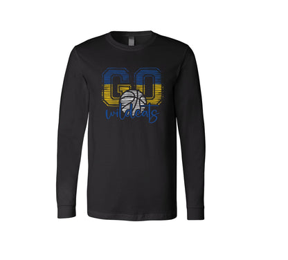 Wildcats Basketball on Black -  Pick your shirt style