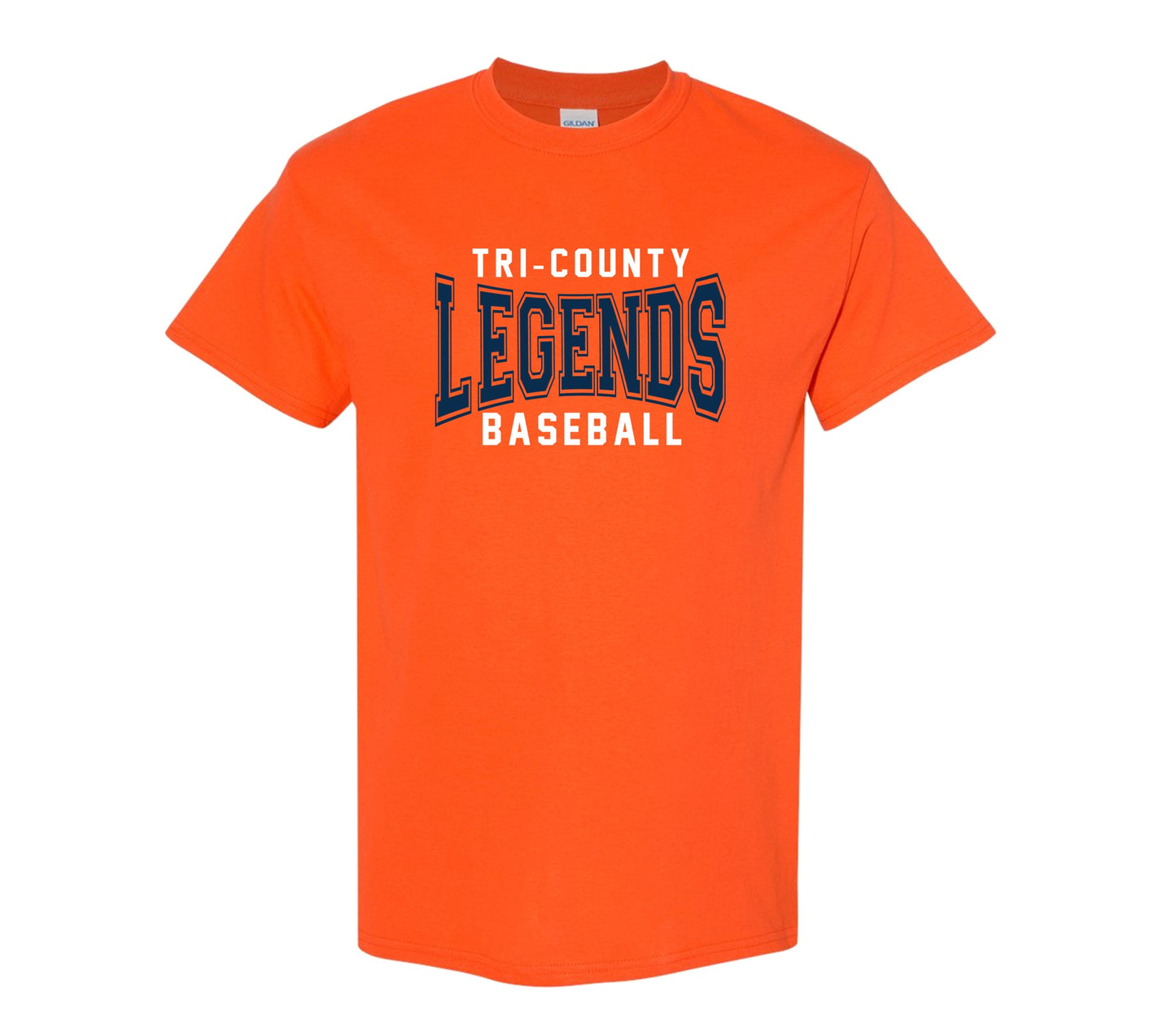 Tri-County Legends on Orange - Pick your shirt style
