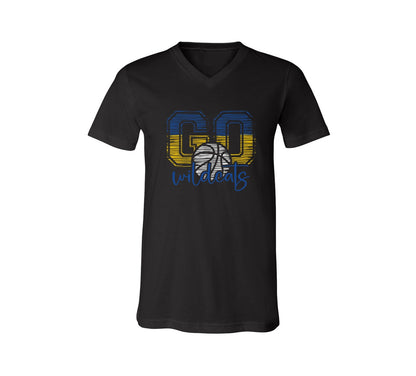 Wildcats Basketball on Black -  Pick your shirt style