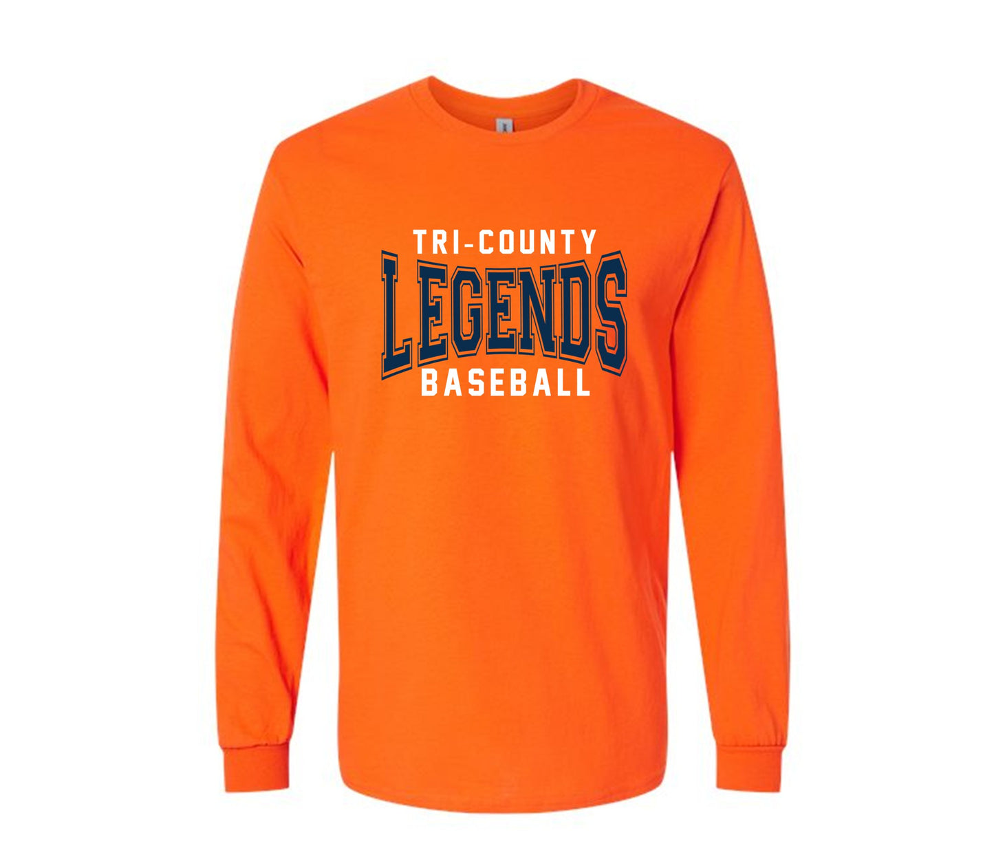 Tri-County Legends on Orange - Pick your shirt style