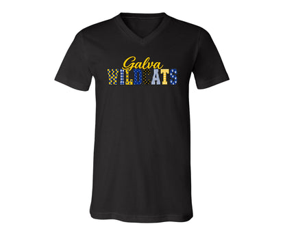 Wildcats Football on Black- Pick your shirt style