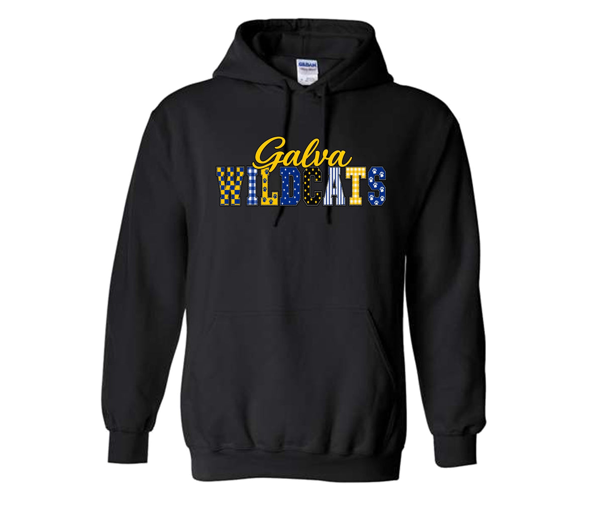 Wildcats Football on Black- Pick your shirt style