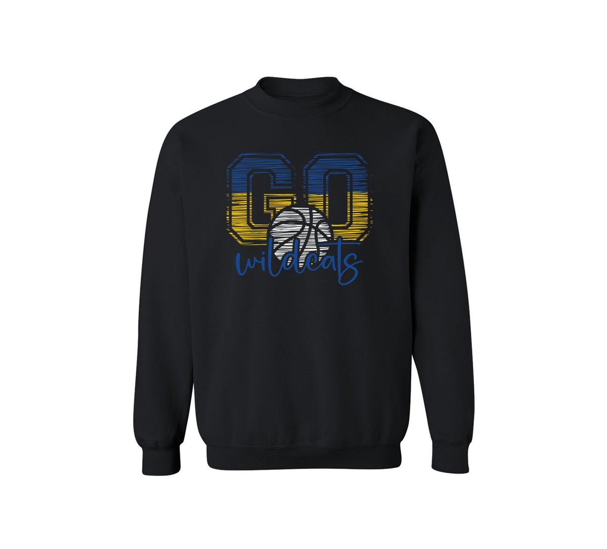 Wildcats Basketball on Black -  Pick your shirt style