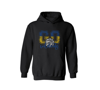 Wildcats Basketball on Black -  Pick your shirt style
