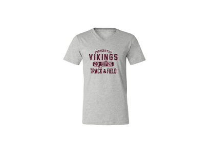 Cambridge Track and Field Distressed on Light Heather Grey - Pick your shirt style