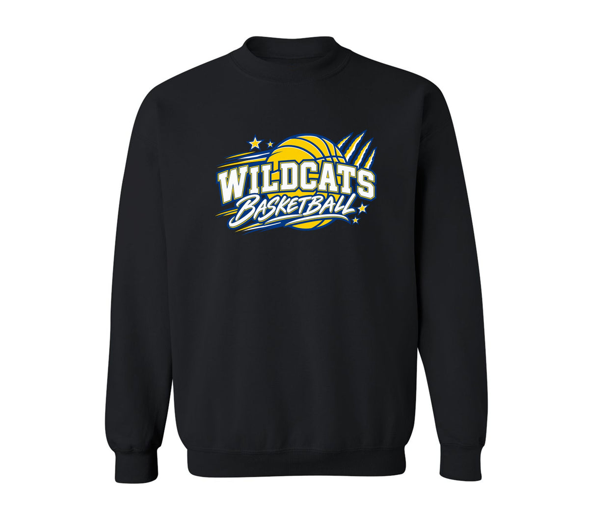 Wildcats Basketball on Black- Pick your shirt style