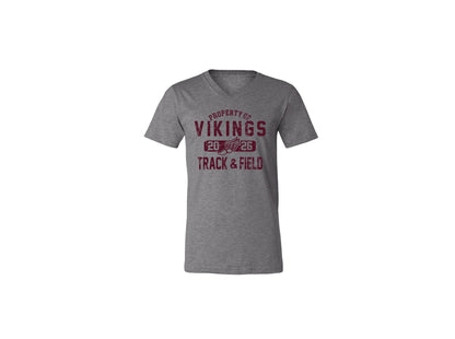 Cambridge Track and Field Distressed on Dark Heather Grey - Pick your shirt style