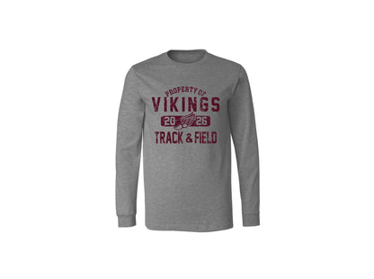 Cambridge Track and Field Distressed on Dark Heather Grey - Pick your shirt style
