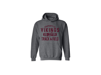 Cambridge Track and Field Distressed on Dark Heather Grey - Pick your shirt style
