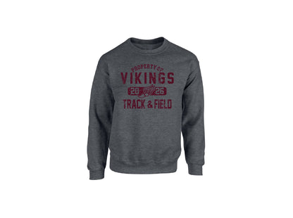 Cambridge Track and Field Distressed on Dark Heather Grey - Pick your shirt style