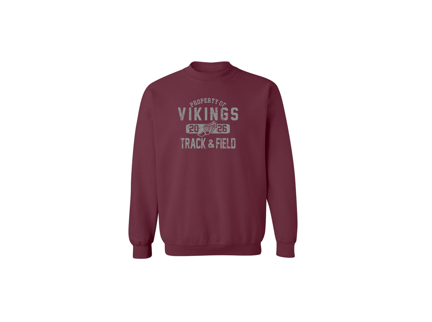 Cambridge Track and Field Distressed on Maroon - Pick Your Shirt Style