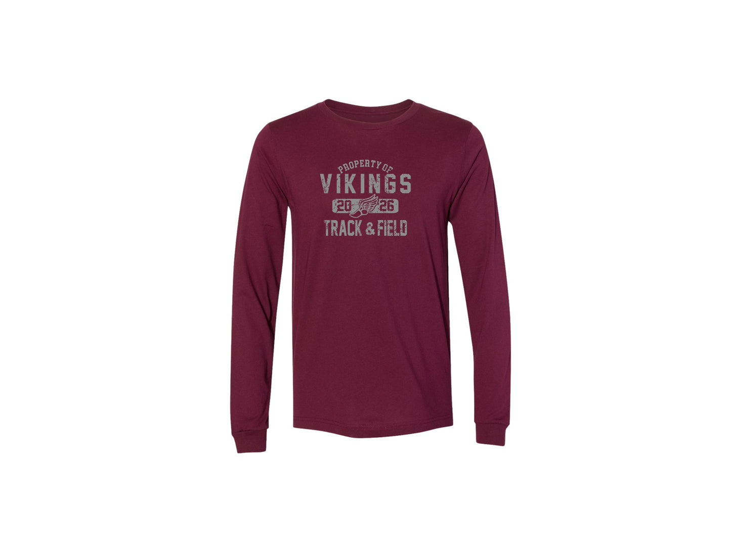 Cambridge Track and Field Distressed on Maroon - Pick Your Shirt Style