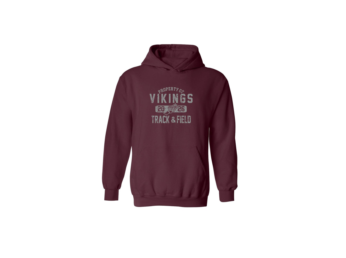 Cambridge Track and Field Distressed on Maroon - Pick Your Shirt Style