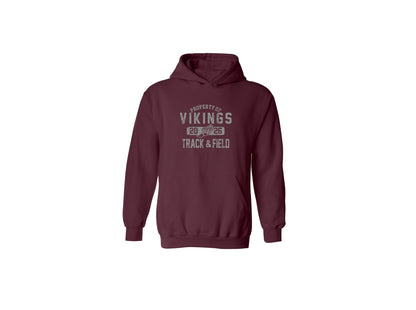 Cambridge Track and Field Distressed on Maroon - Pick Your Shirt Style