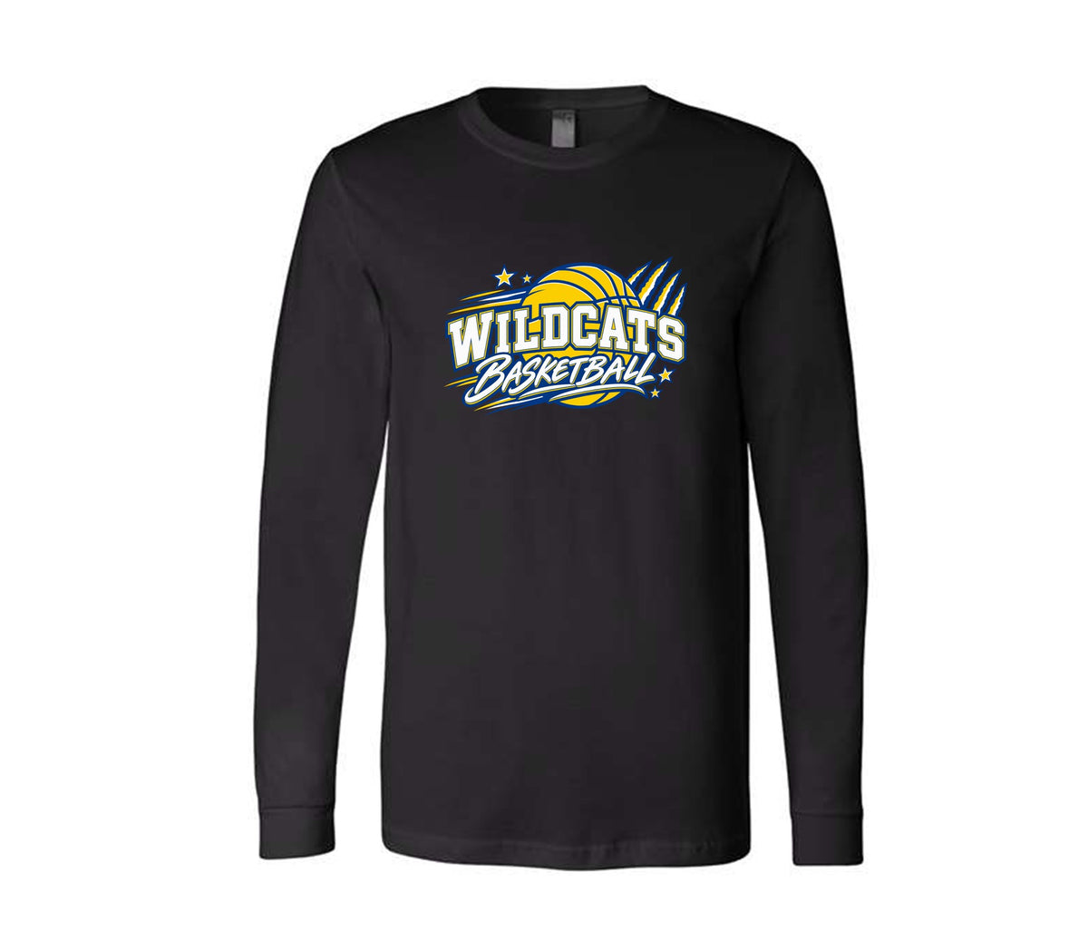 Wildcats Basketball on Black- Pick your shirt style