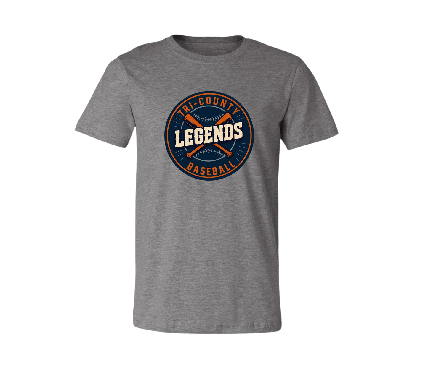 Tri-County Legends on Dark Heather Gray - Pick your shirt style