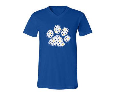 Wildcats Paw Print on Royal -  Pick your shirt style