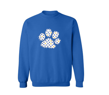 Wildcats Paw Print on Royal -  Pick your shirt style