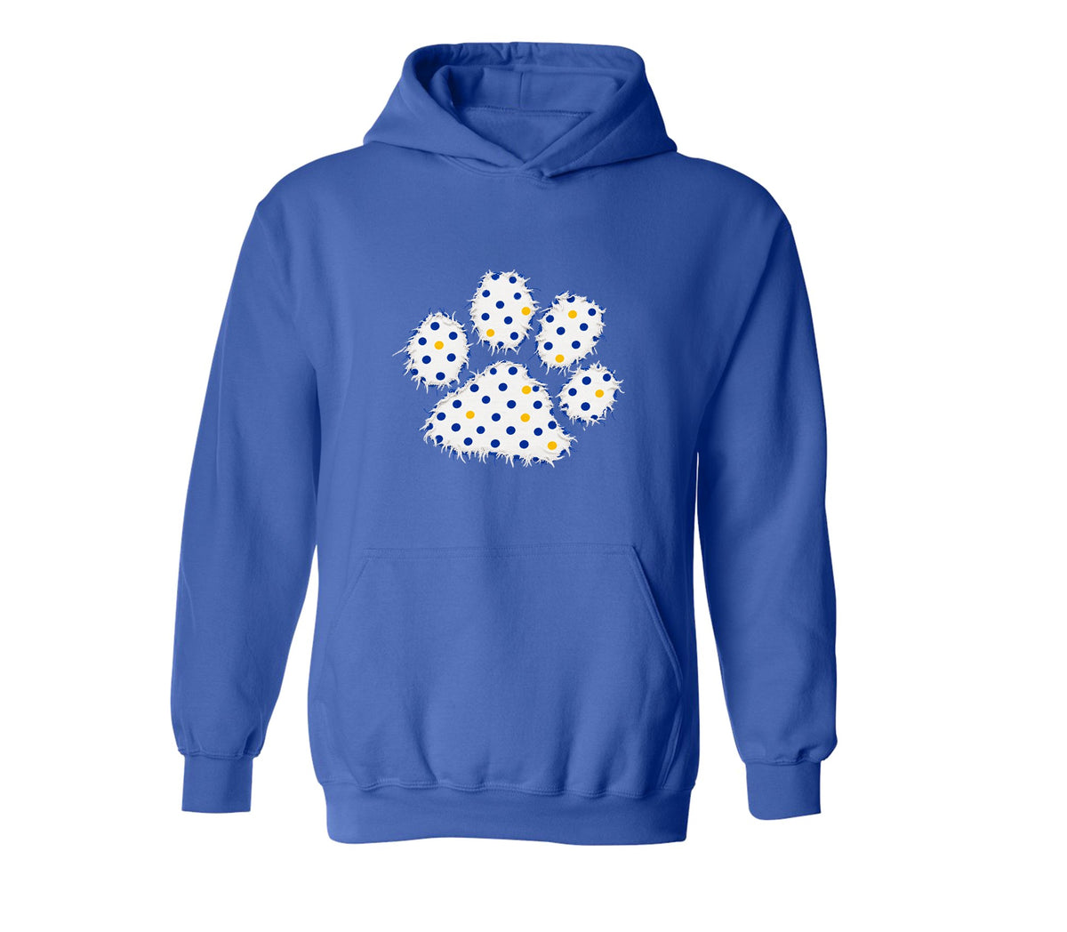Wildcats Paw Print on Royal -  Pick your shirt style