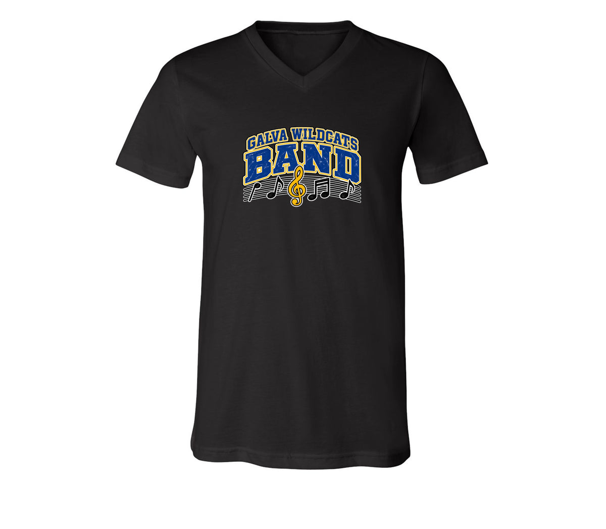 Wildcats Band on Black - Pick your shirt style