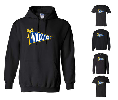 Wildcats on Black - Pick your shirt style