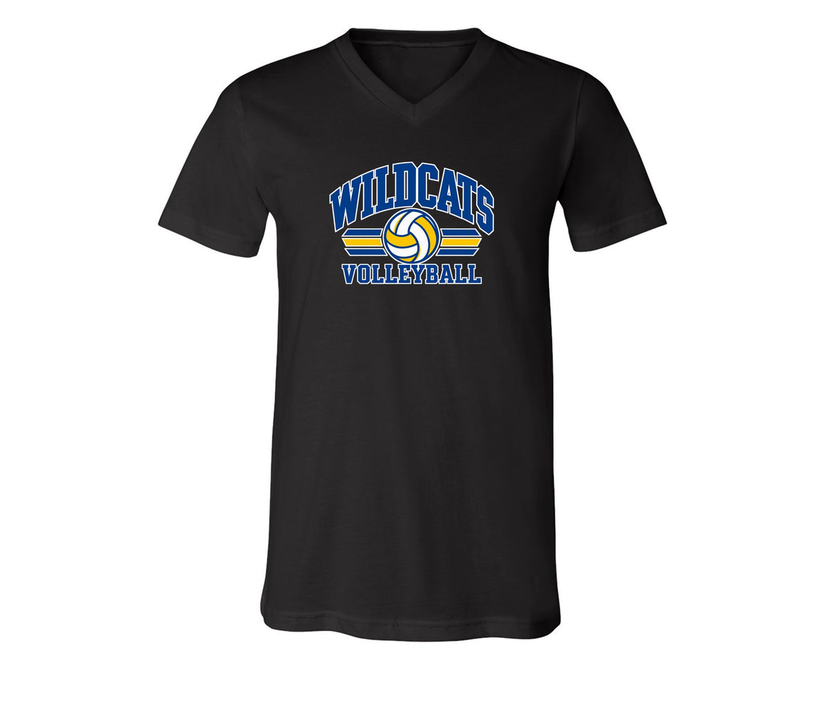 Wildcats Volleyball on Black - Pick your shirt style