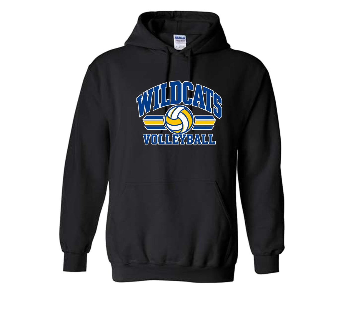 Wildcats Volleyball on Black - Pick your shirt style