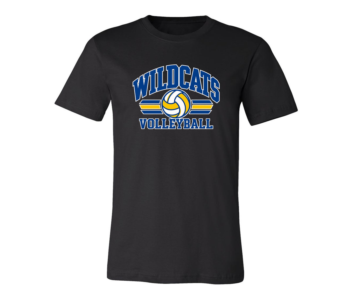 Wildcats Volleyball on Black - Pick your shirt style