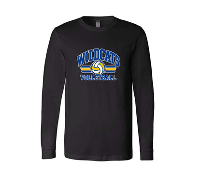 Wildcats Volleyball on Black - Pick your shirt style