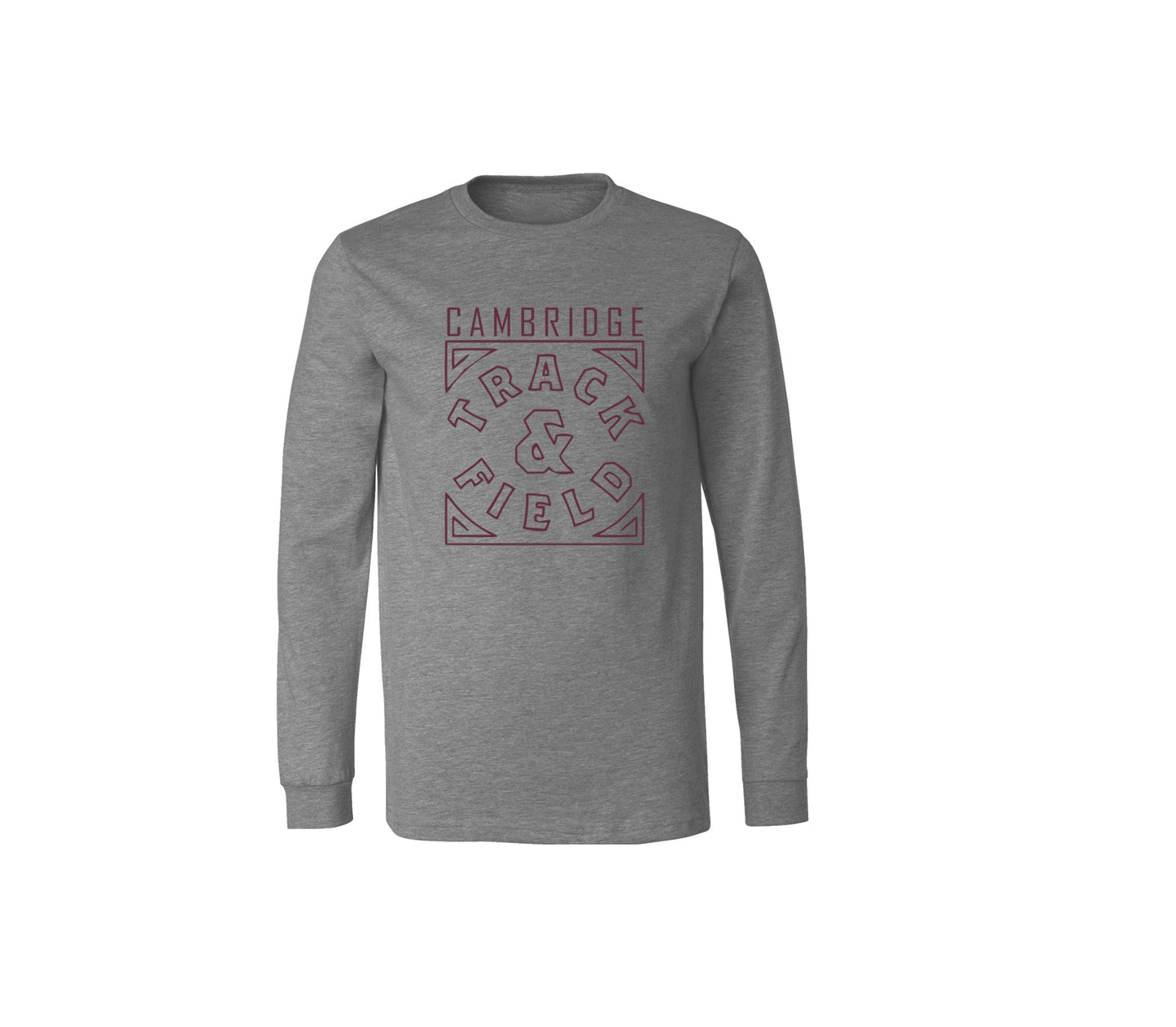 Cambridge Track and Field on Dark Heather Grey - Pick your shirt style
