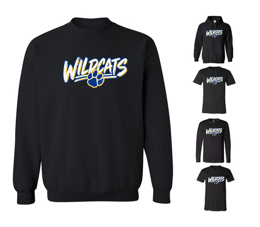 Wildcats on Black - Pick your shirt style