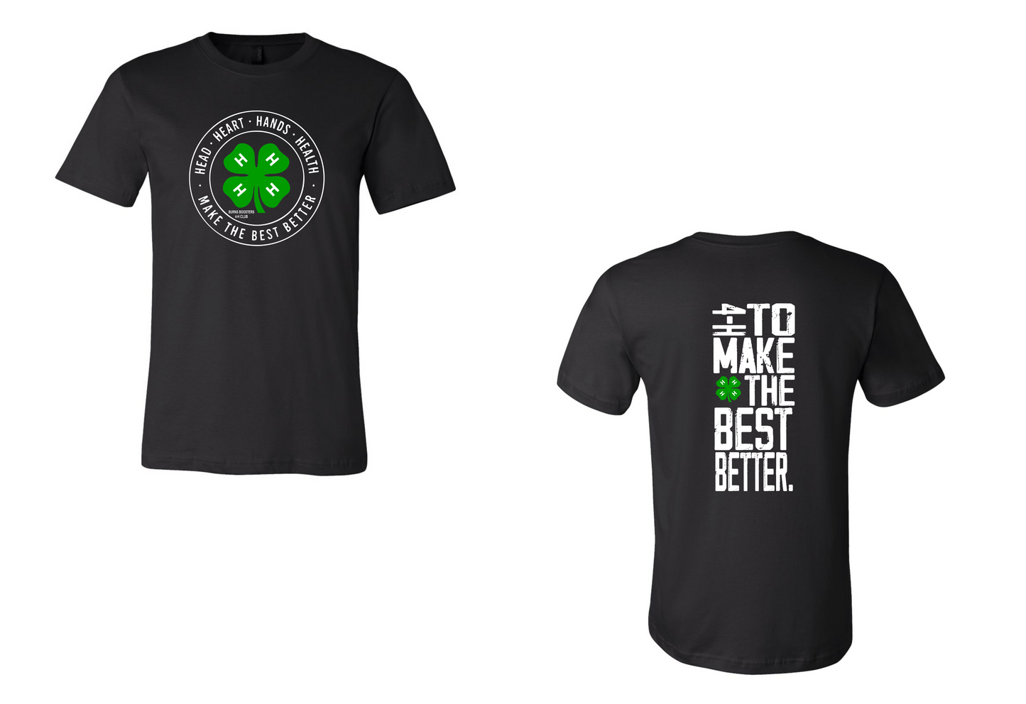 Burns Boosters 4-H - Front and Back design