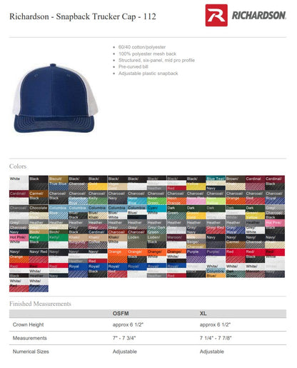 Hook and Bullet - Richardson 112 - 6 Panel with a Patch