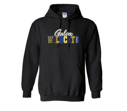 Wildcats Football on Black- Pick your shirt style