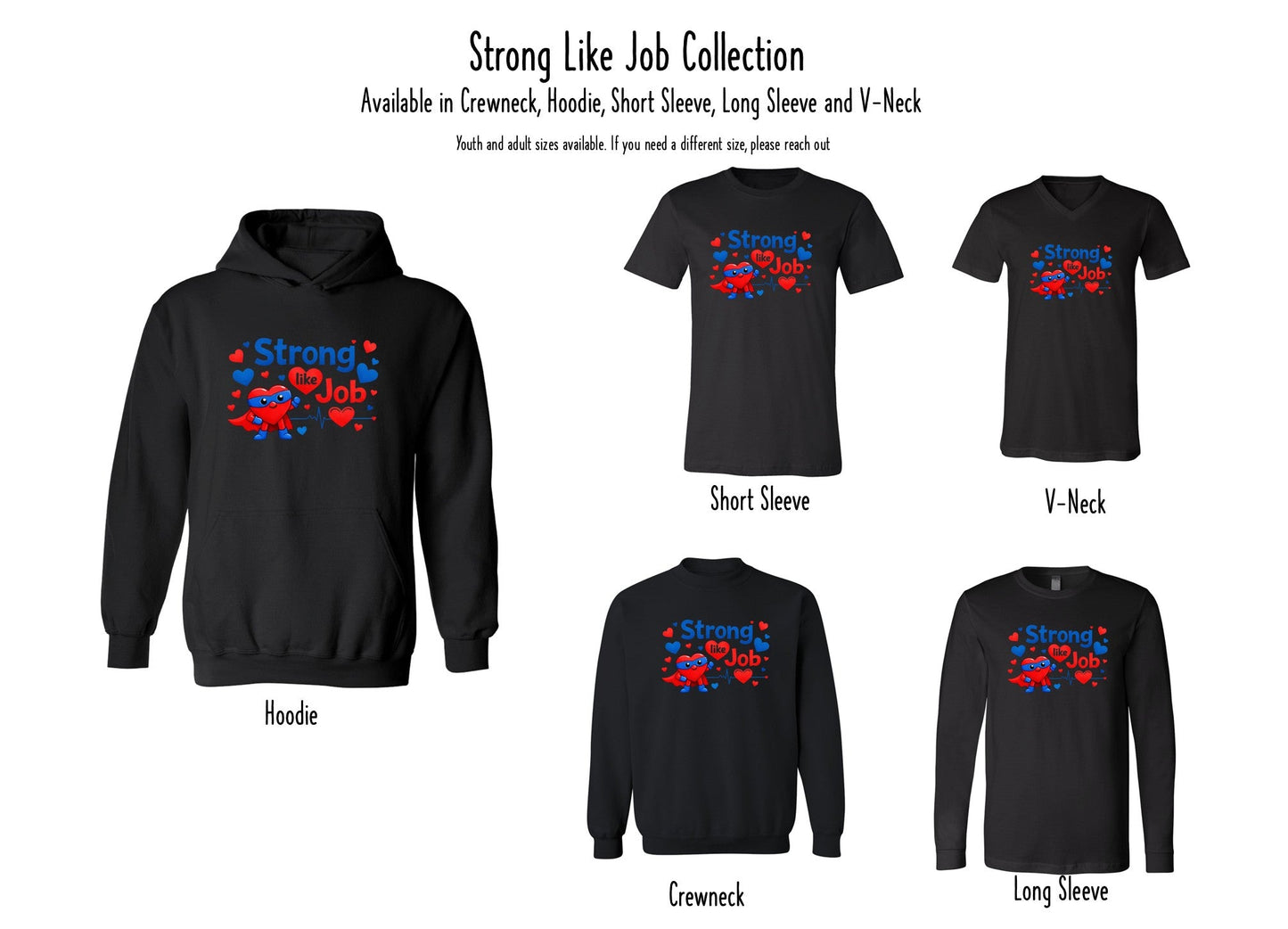 Strong Like Job Collection on Black