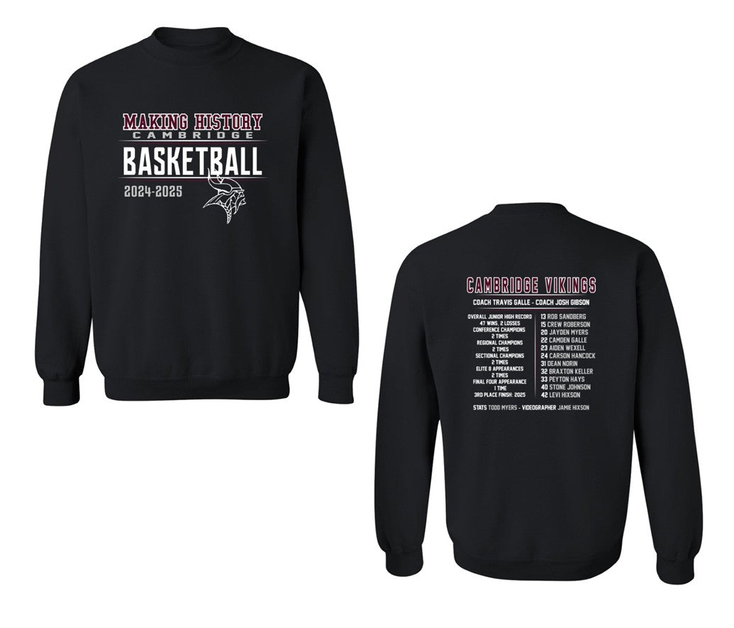 Cambridge Jr. High Basketball - Black