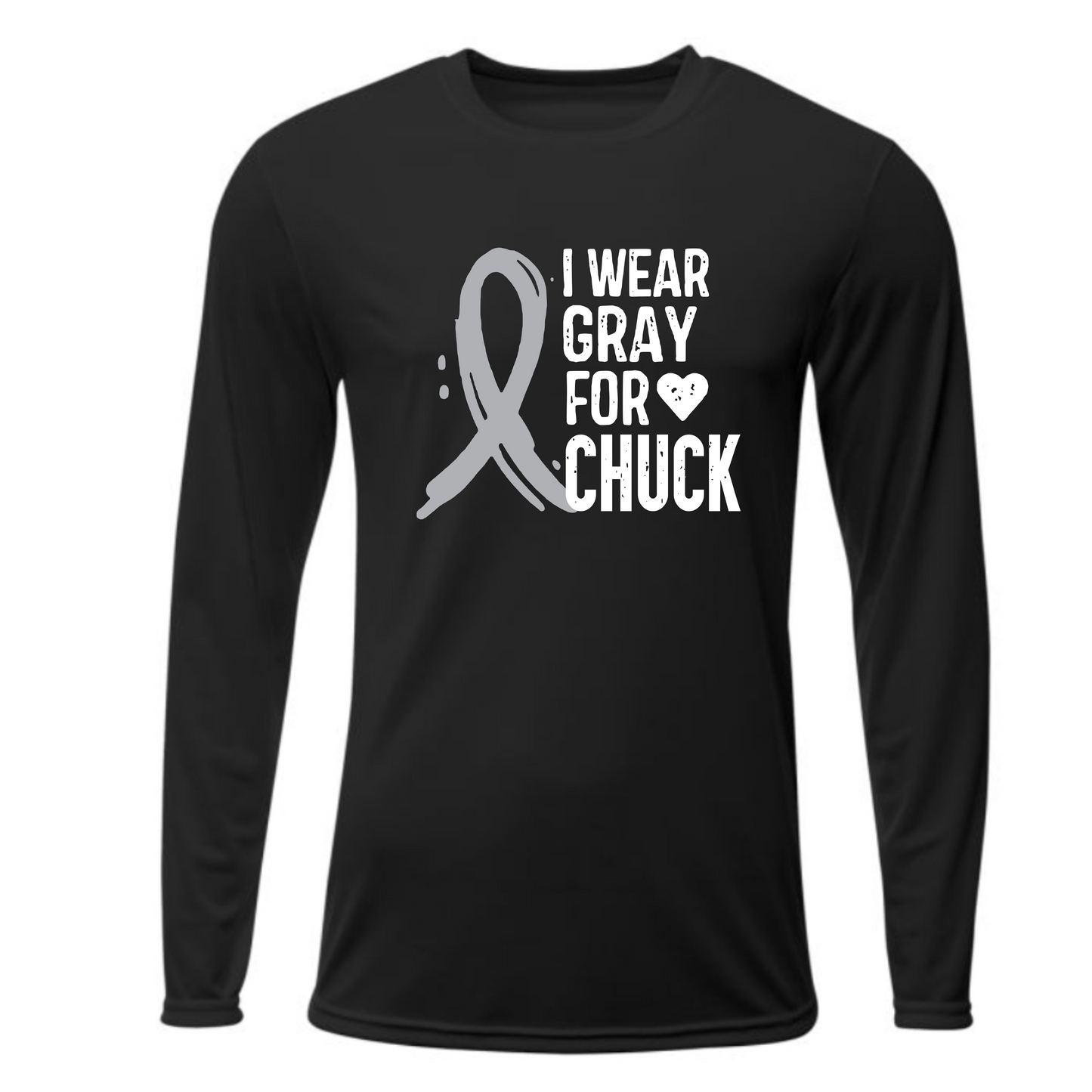 I WEAR GRAY FOR CHUCK ON BLACK