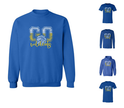Wildcats Basketball on Royal -  Pick your shirt style